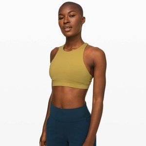 Lululemon High Neck Energy Bra - Grape Leaf - Size 8 - GUC